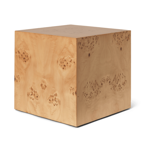 ferm LIVING Burl Cube sidobord 40x40 cm Natural