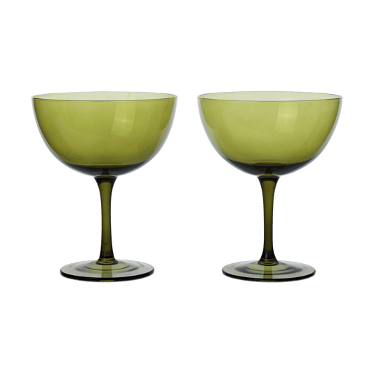 ferm LIVING Host cocktailglas 24 cl 2-pack Moss green