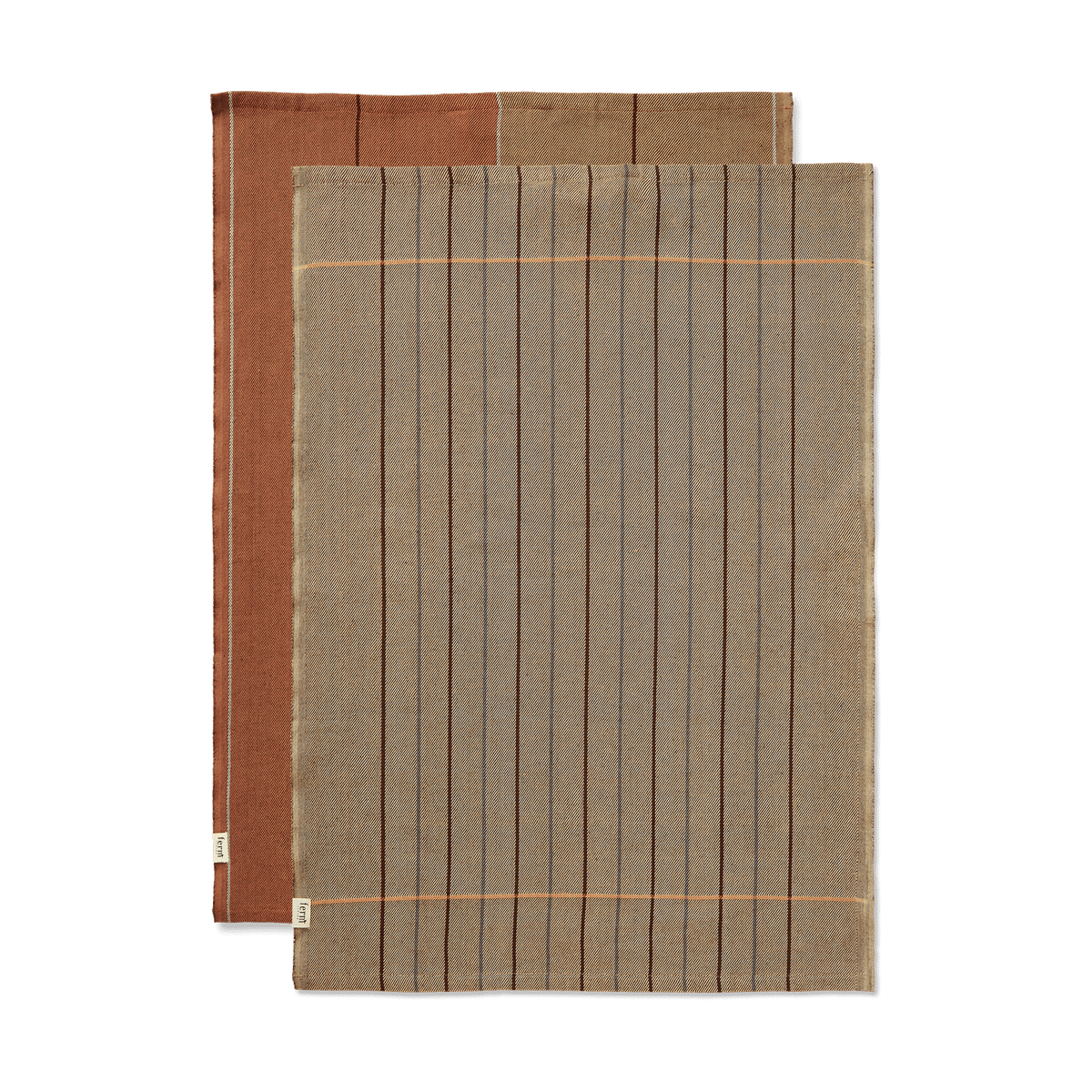 ferm LIVING Ito kökshandduk 50x70 cm 2-pack Hazel-oat