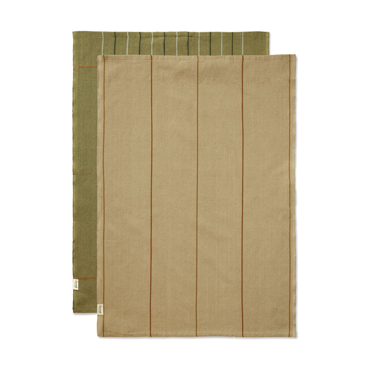 ferm LIVING Ito kökshandduk 50x70 cm 2-pack Seaweed-flax