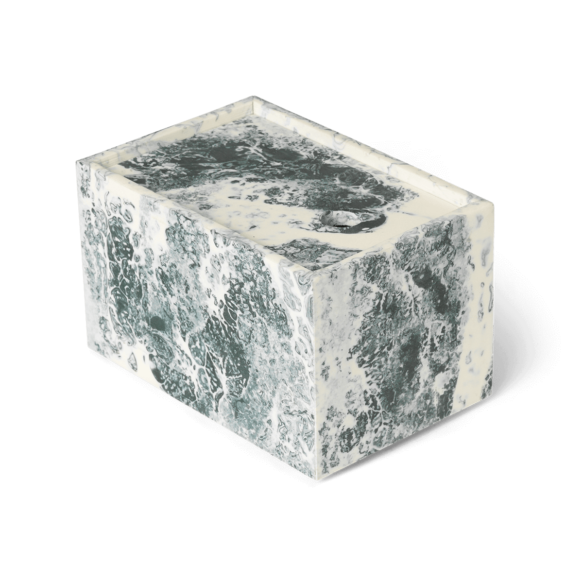 ferm LIVING Mist förvaringsbox 10x15 cm Emerald-off white