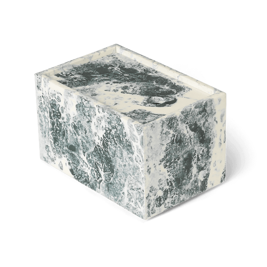 ferm LIVING Mist förvaringsbox 10x15 cm Emerald-off white