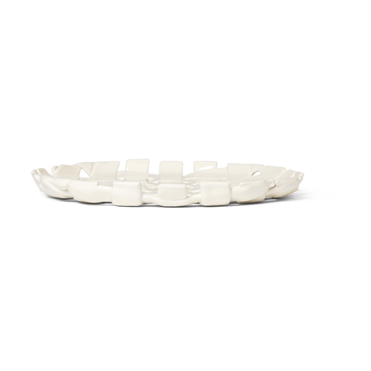 ferm LIVING Plait fat Ø30 cm Off white