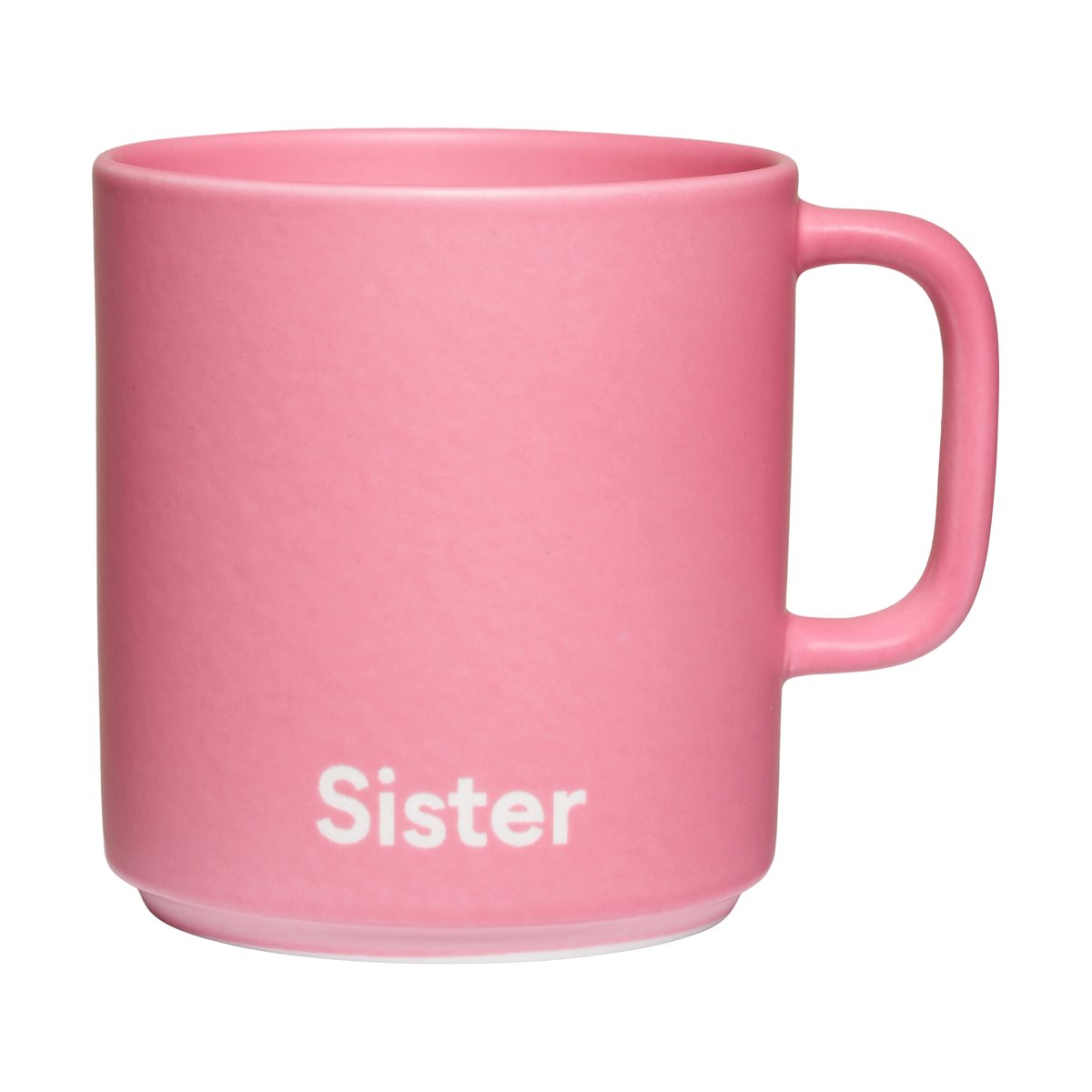 Design Letters Design Letters VIP favoritkopp med handtag 25 cl Sister-pink