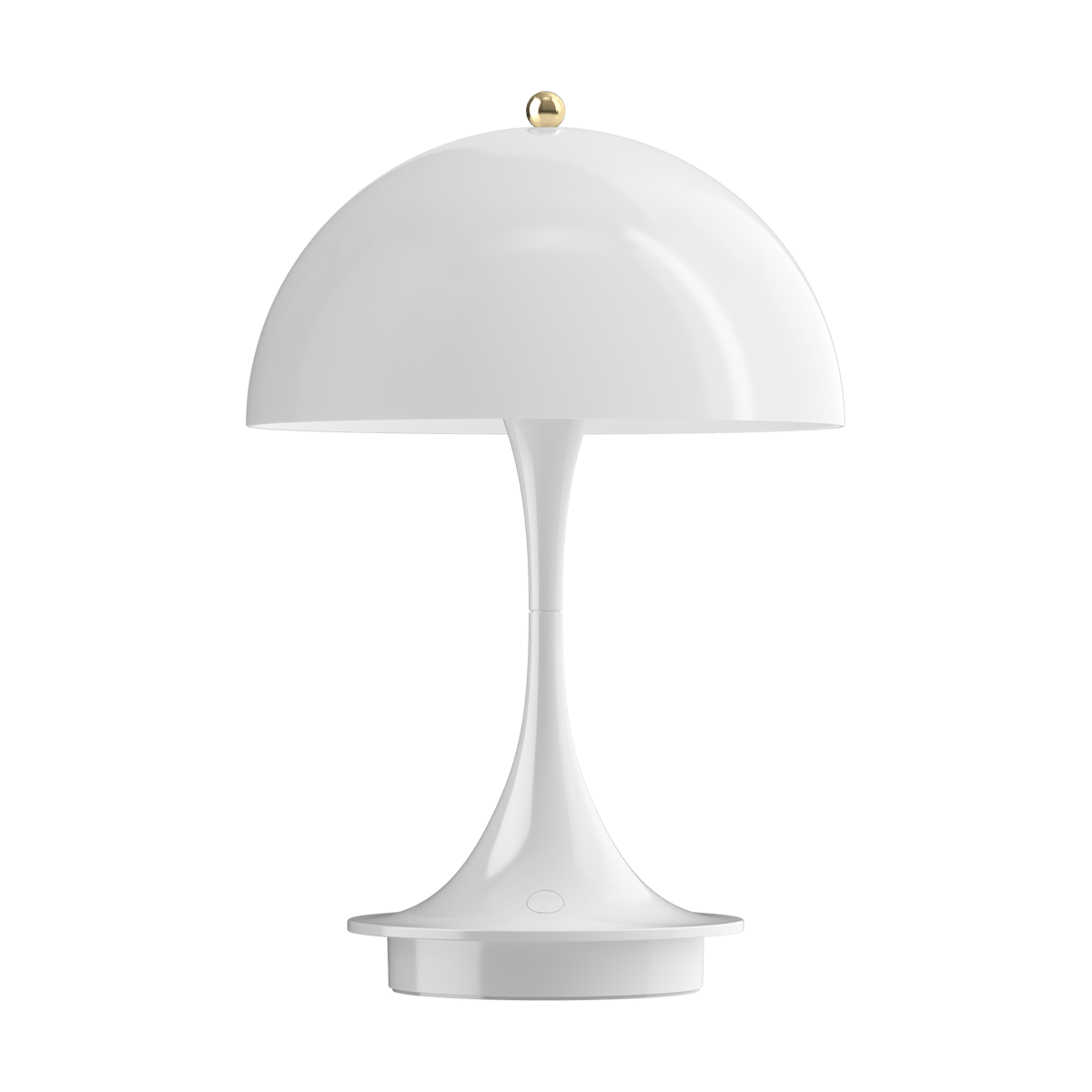 Louis Poulsen Panthella 160 portabel bordslampa Anniversary Edition Brass metallised-white