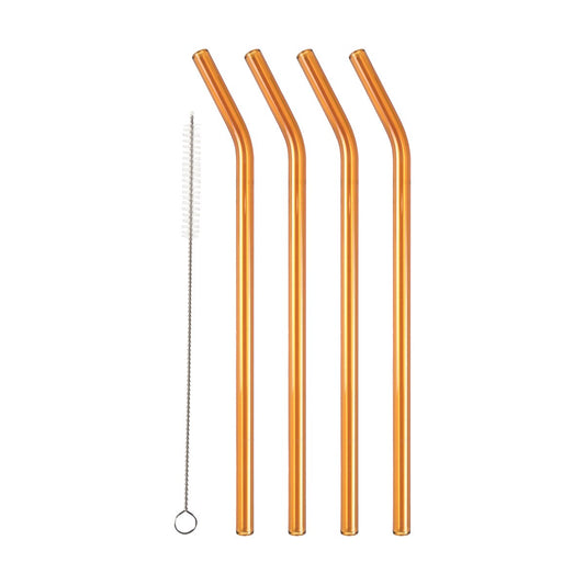 Lyngby Glas Lyngby Glas sugrör 21,5 cm 4-pack Amber