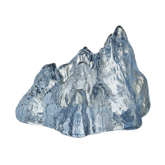 Kosta Boda The Rock ljuslykta 91 mm Ice blue