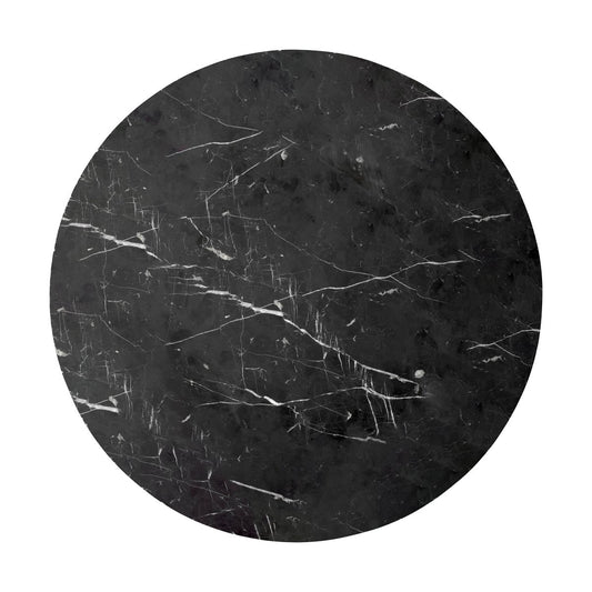 Audo Copenhagen Androgyne bordsskiva till sidobord Ø65 cm Nero Marquina