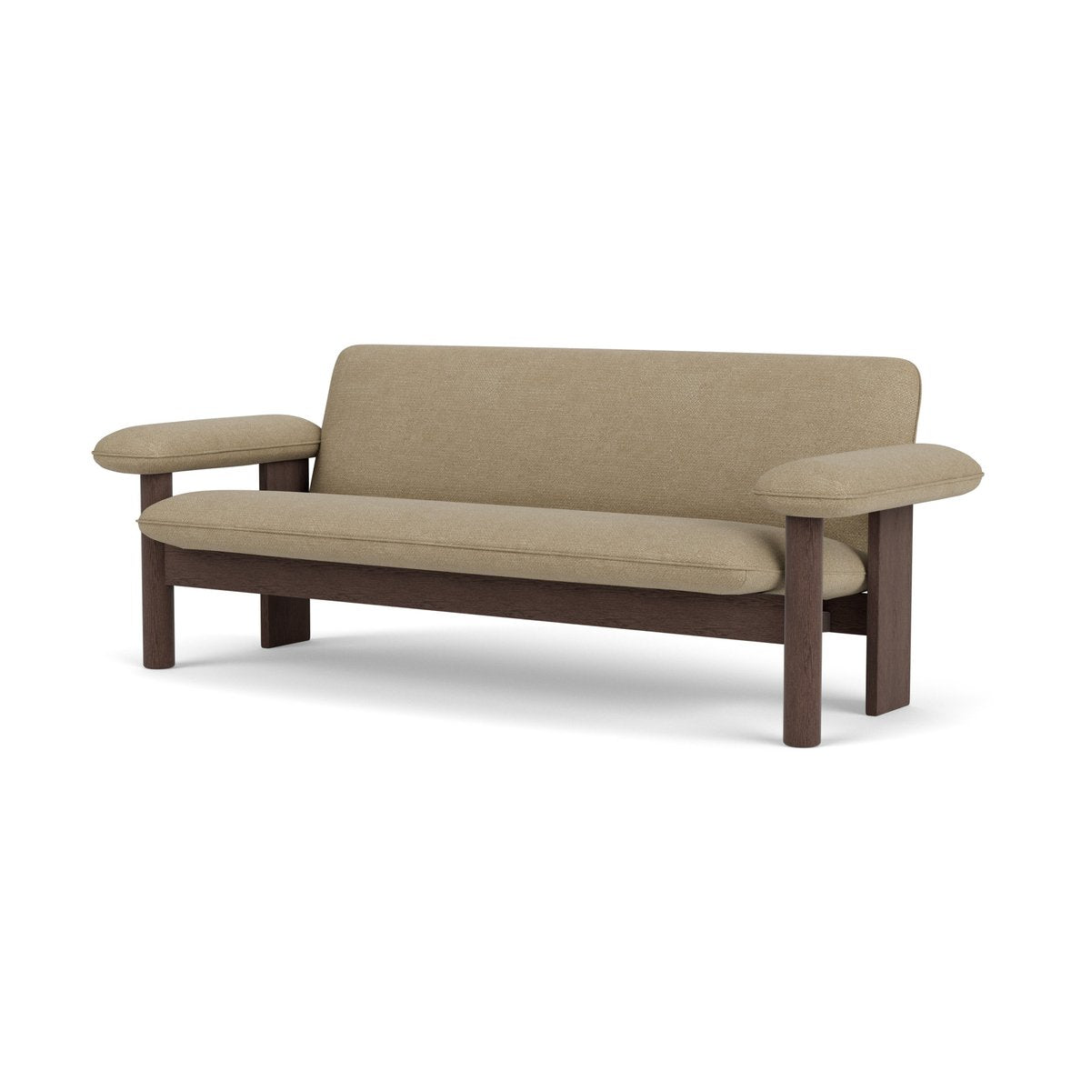 Audo Copenhagen Brasilia soffa 2-sits Dark oak-Audo Bouclé 02