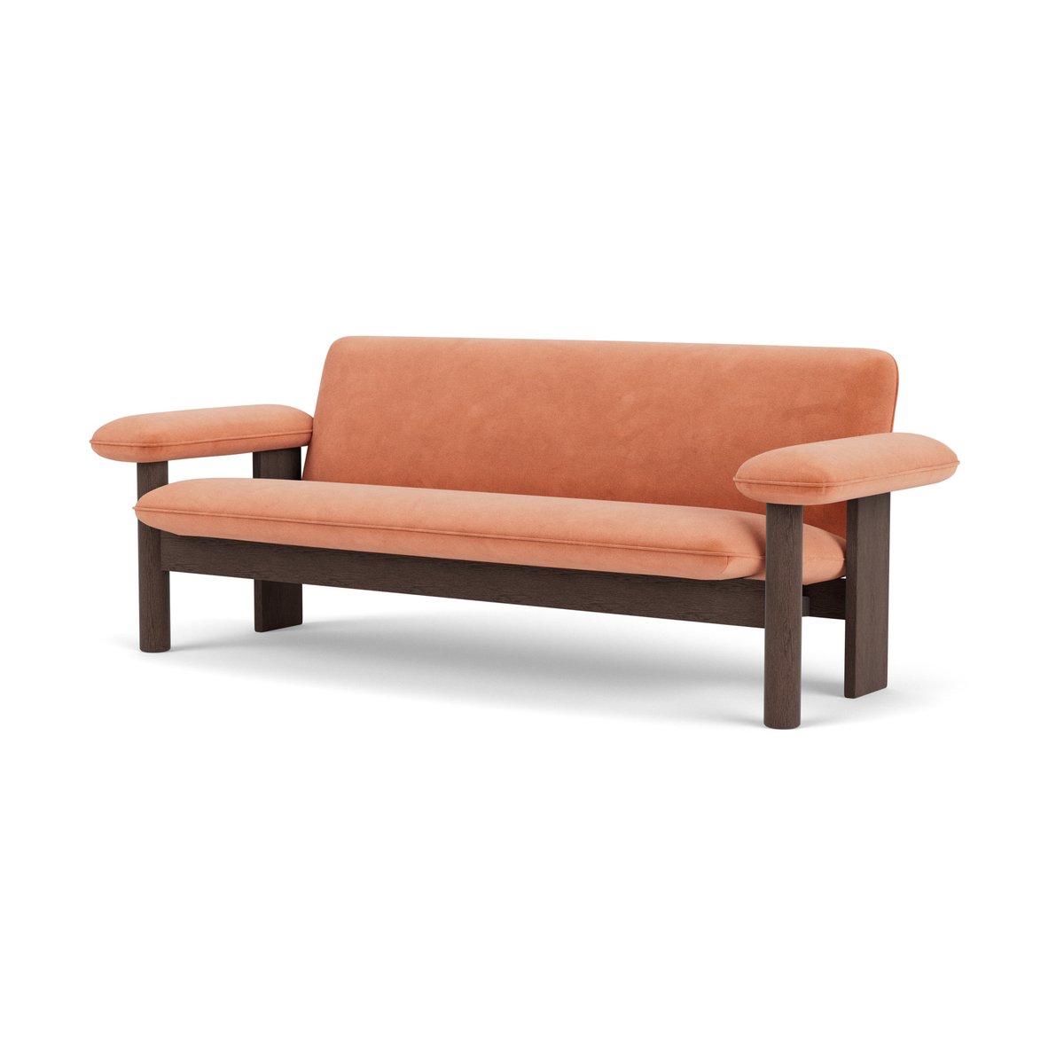 Audo Copenhagen Brasilia soffa 2-sits Dark oak-Avalon 012