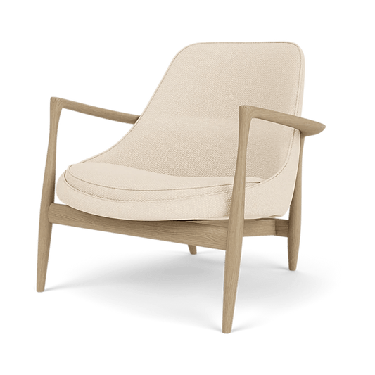 Audo Copenhagen Elizabeth loungefåtölj Natural oak-Logan Jasmine