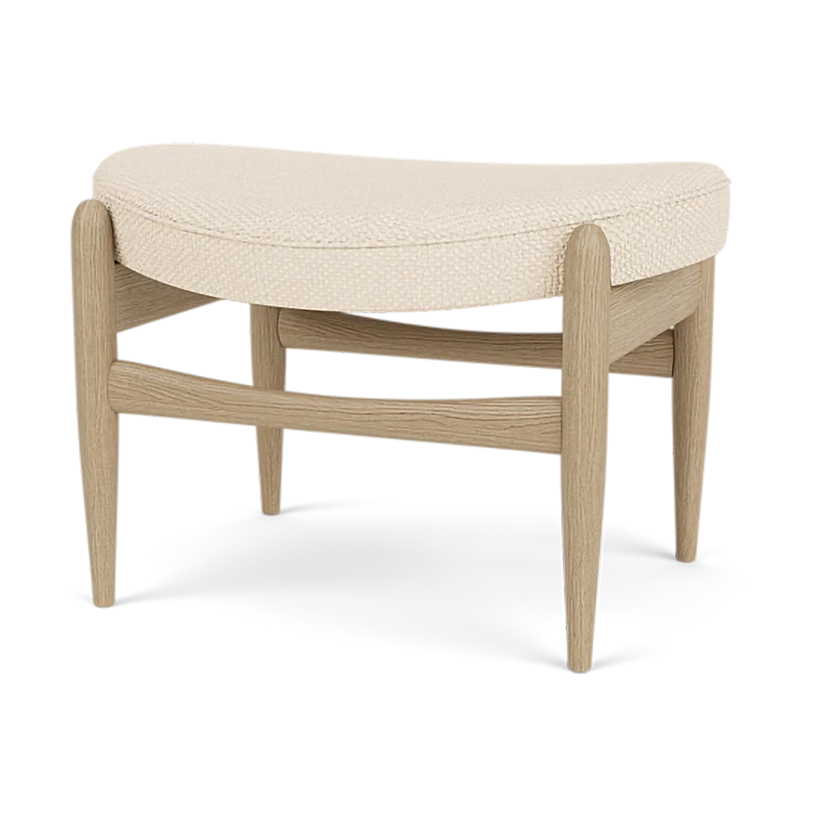 Audo Copenhagen Elizabeth ottoman Natural oak-Logan Jasmine