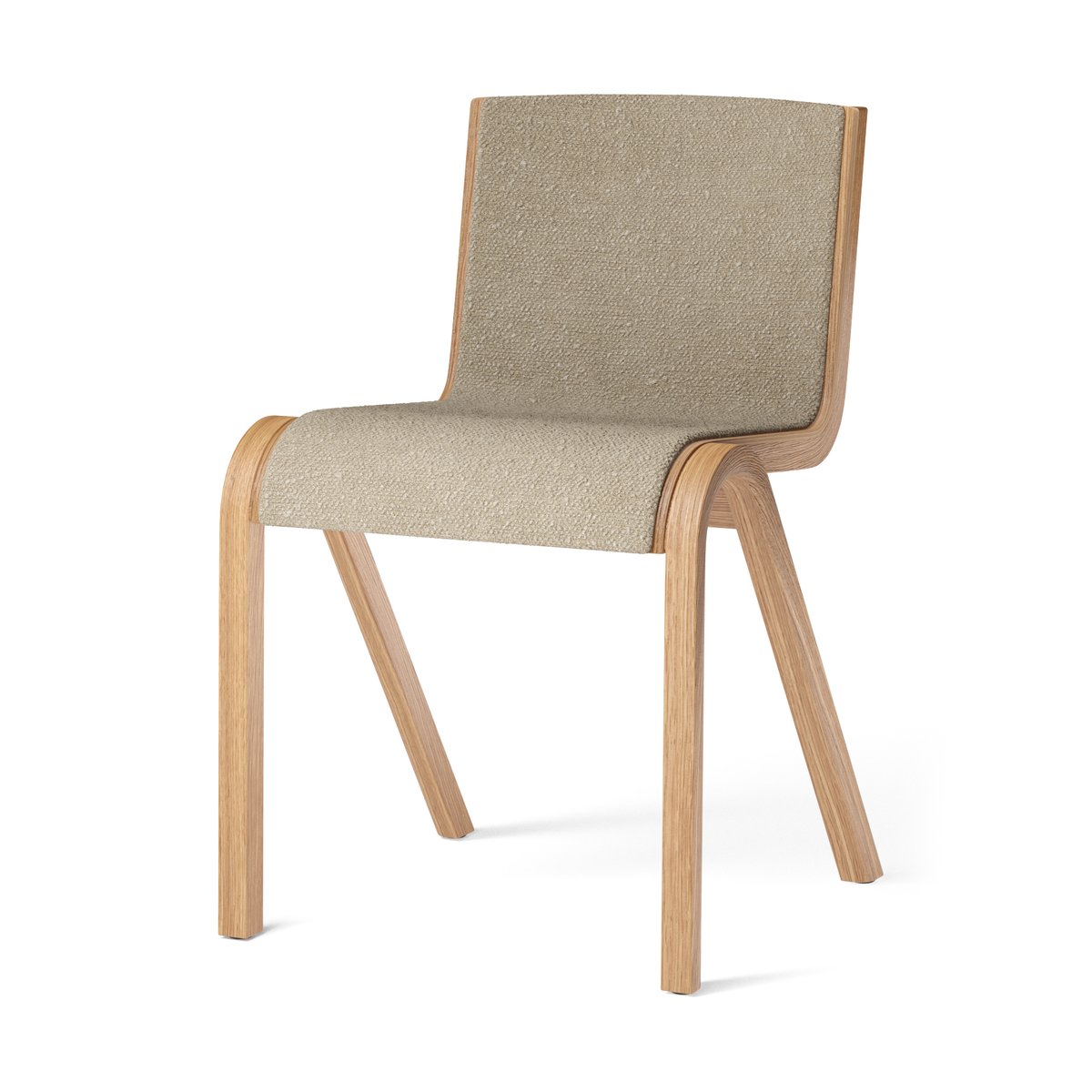 Audo Copenhagen Ready stol framsidesklädd Natural oak-Audo Bouclé 02