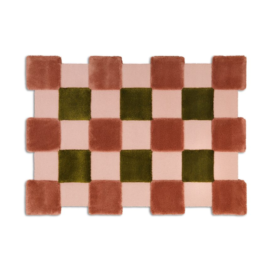 Ogeborg ODC Segment Rug Collection Square matta Apricot-rose-olive, 142x198 cm