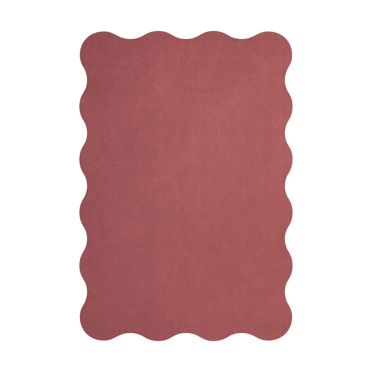 Layered Scallop ullmatta 180x270 cm Rosewood red