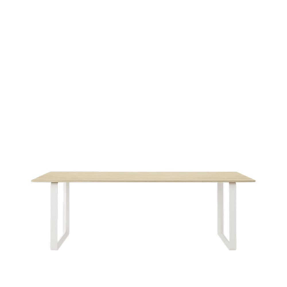 Muuto 70/70 matbord 225x90 cm Solid oak-White