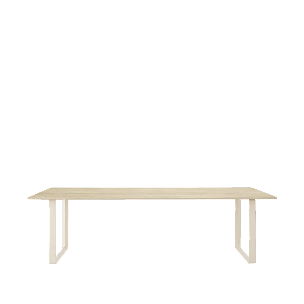 Muuto 70/70 Esstisch 255 x 108cm Solid oak-Sand