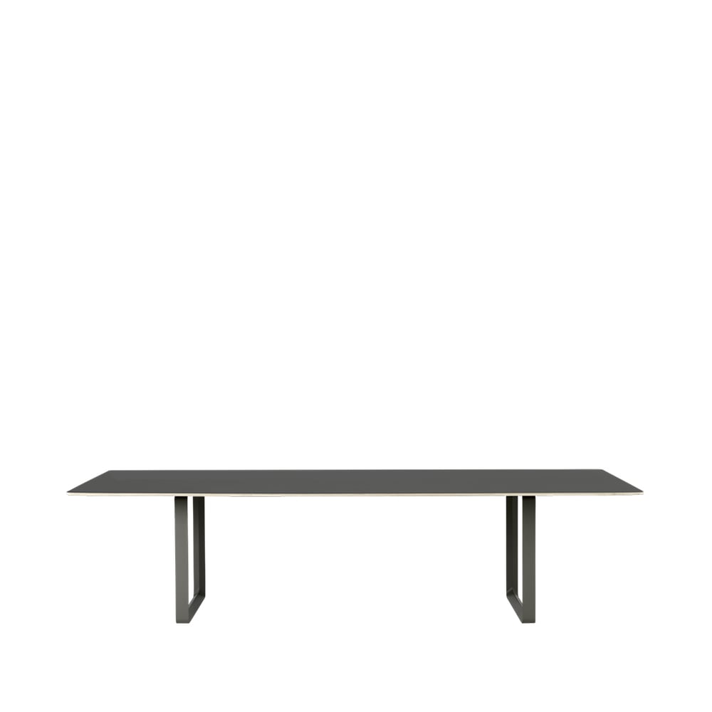 Muuto 70/70 Esstisch 295 x 108cm Black linoleum-Plywood-Black