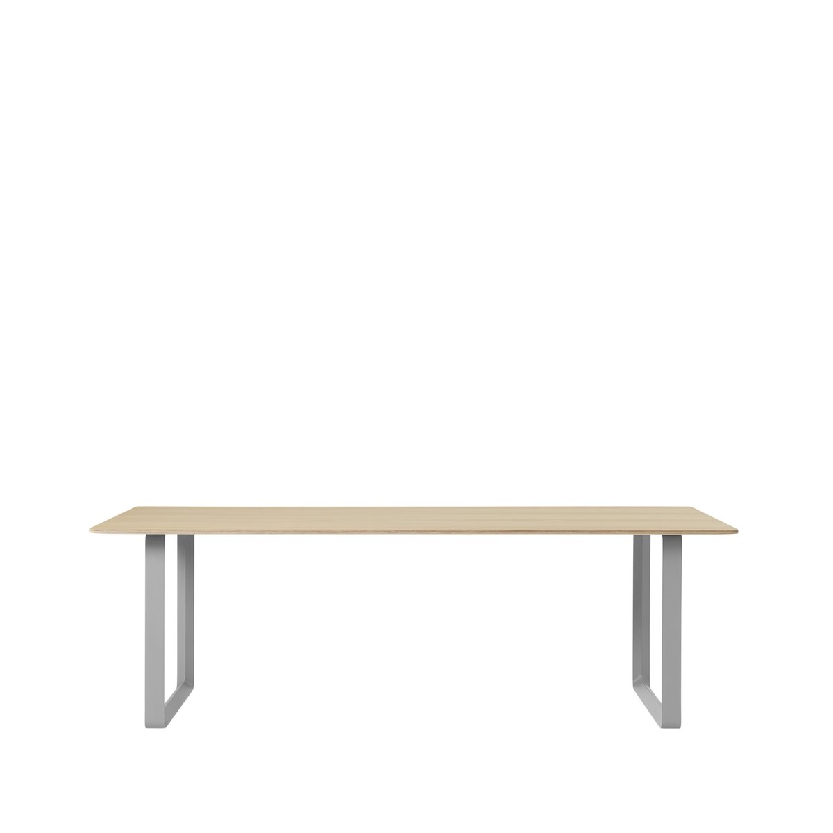 Muuto 70/70 Esstisch 225 x 90cm Oak veneer-Plywood-Grey