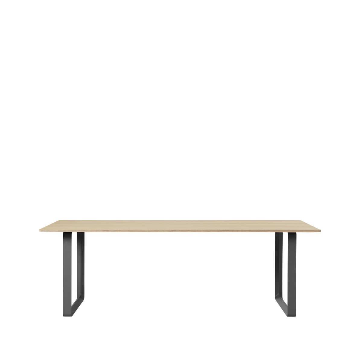 Muuto 70/70 Esstisch 225 x 90cm Oak veneer-Plywood-Black