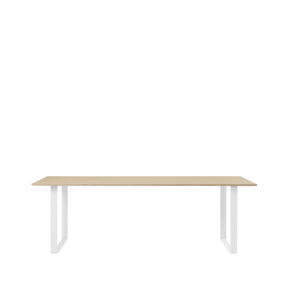 Muuto 70/70 Esstisch 225 x 90cm Oak venner-Plywood-White