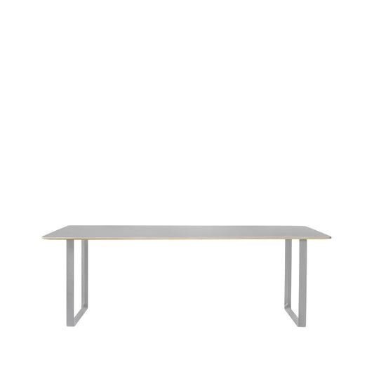 Muuto 70/70 Esstisch 225 x 90cm Grey linoleum-Plywood-Grey