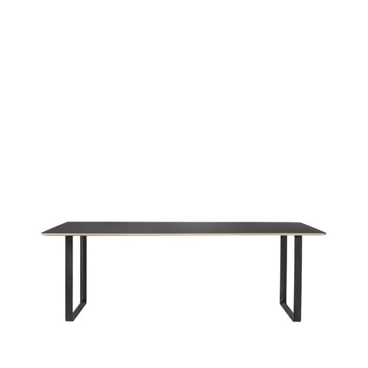 Muuto 70/70 Esstisch 255 x 108cm Black linoleum-Plywood-Black