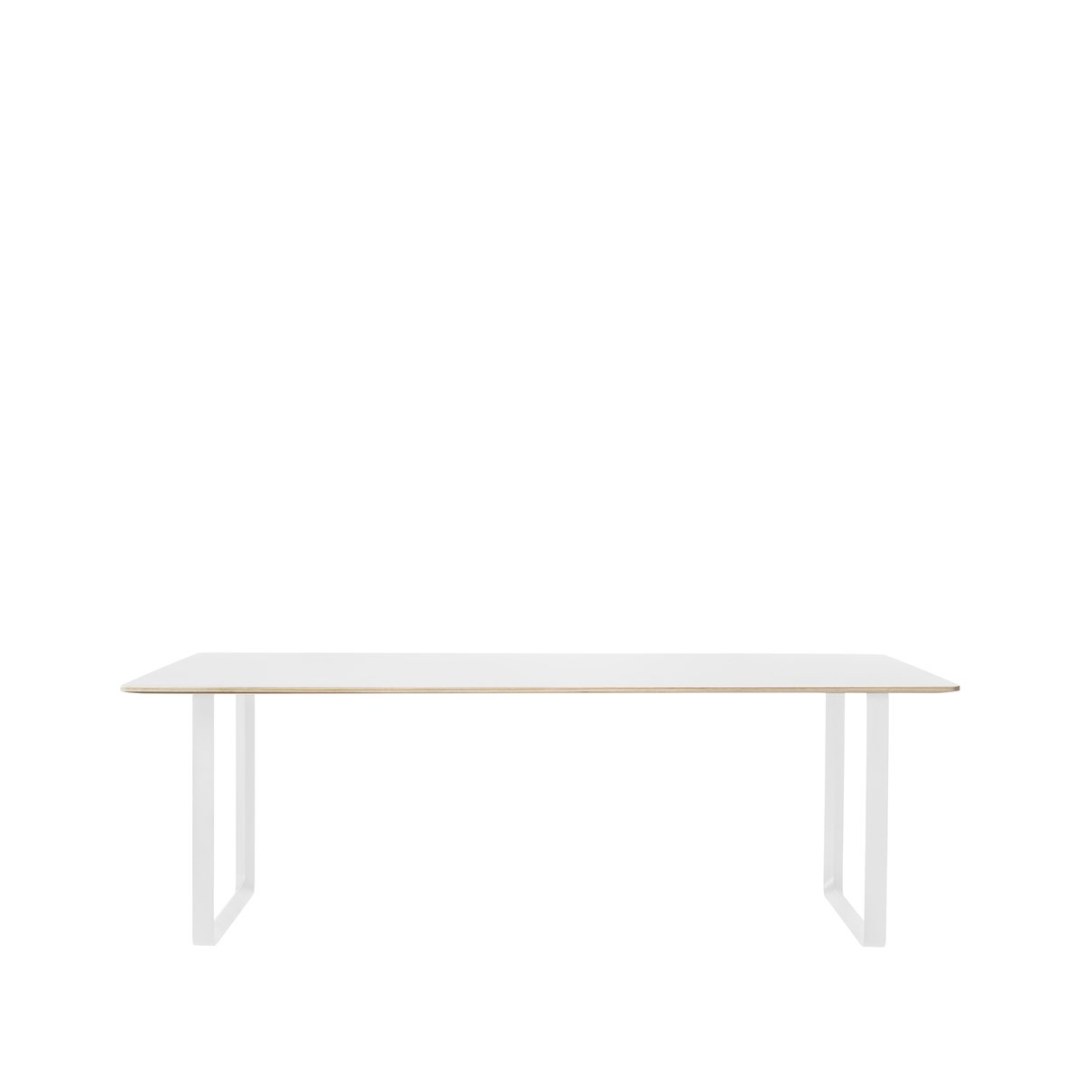 Muuto 70/70 Esstisch 225 x 90cm White laminate-Plywood-White