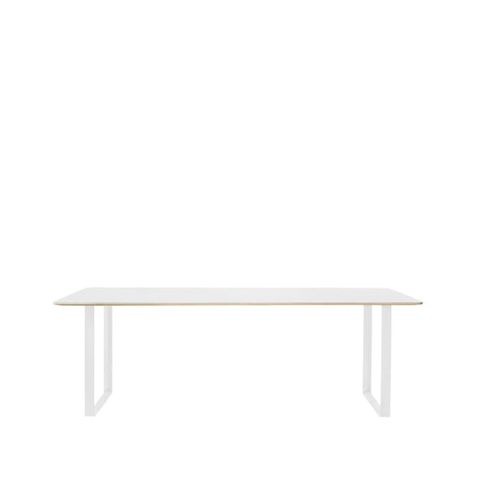 Muuto 70/70 Esstisch 225 x 90cm White laminate-Plywood-White