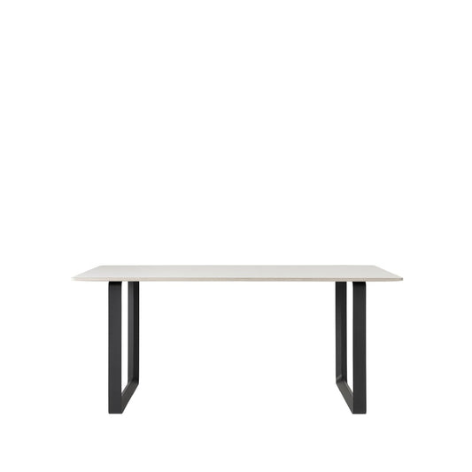 Muuto 70/70 Esstisch 170 x 85cm White laminate-Plywood-Black