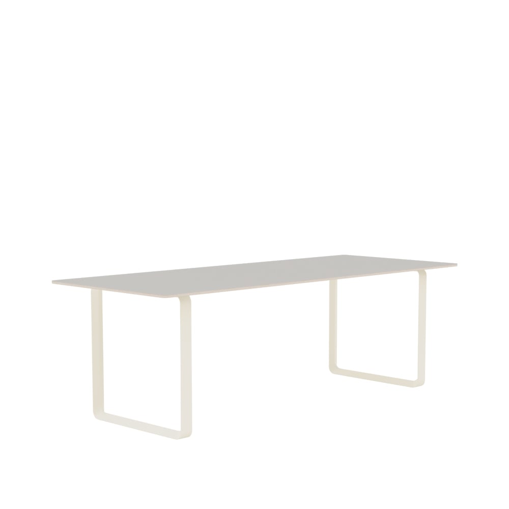 Muuto 70/70 Esstisch 225 x 90cm Grey linoleum-Plywood-Sand