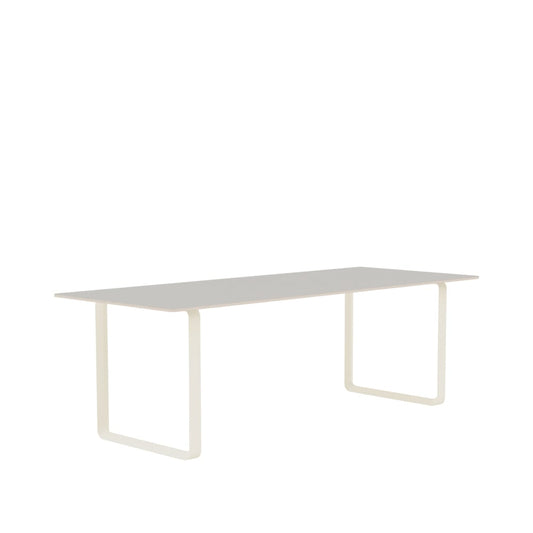 Muuto 70/70 Esstisch 225 x 90cm Grey linoleum-Plywood-Sand