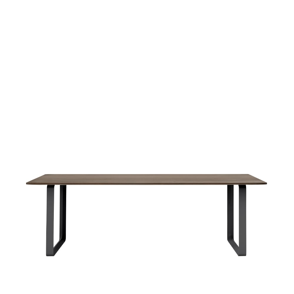 Muuto 70/70 matbord 225x90 cm Solid smoked oak-Black