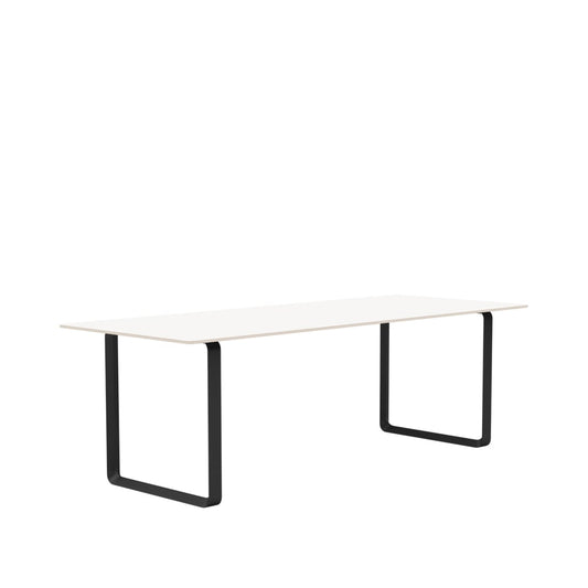 Muuto 70/70 Esstisch 225 x 90cm White laminate-Plywood-Black