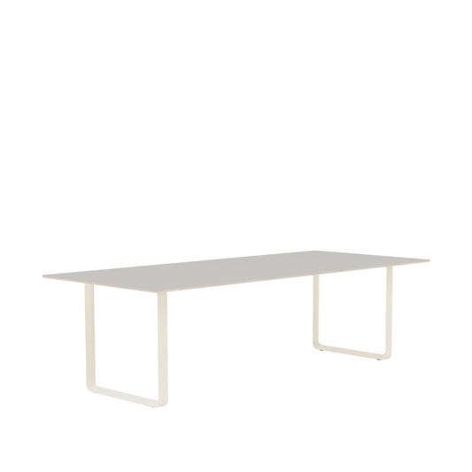 Muuto 70/70 Esstisch 255 x 108cm Grey linoleum-Plywood-Sand