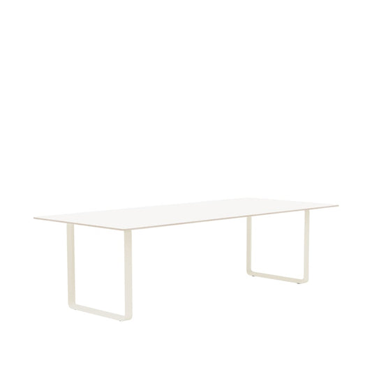 Muuto 70/70 Esstisch 255 x 108cm White laminate-Plywood-Sand