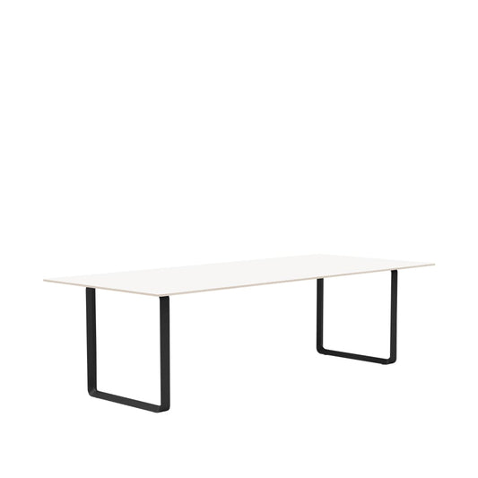 Muuto 70/70 Esstisch 255 x 108cm White laminate-Plywood-Black