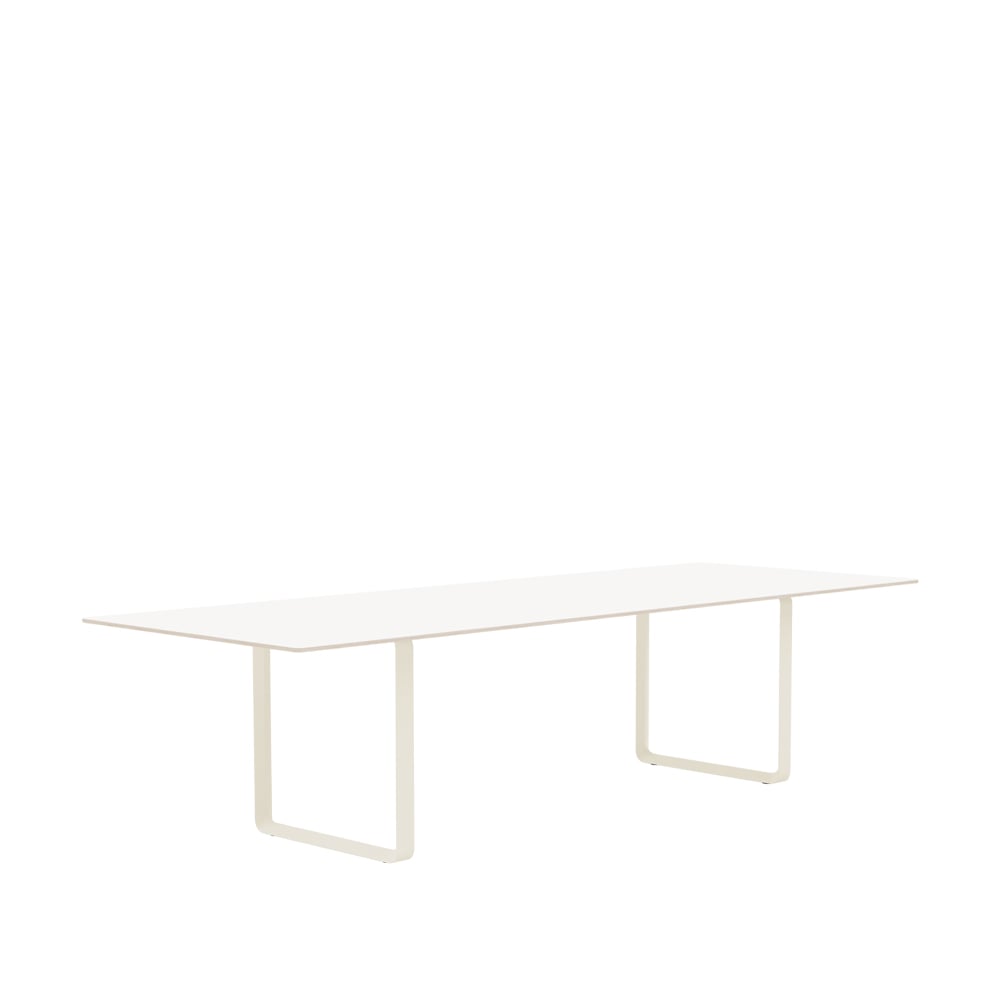 Muuto 70/70 Esstisch 295 x 108cm White laminate-Plywood-Sand