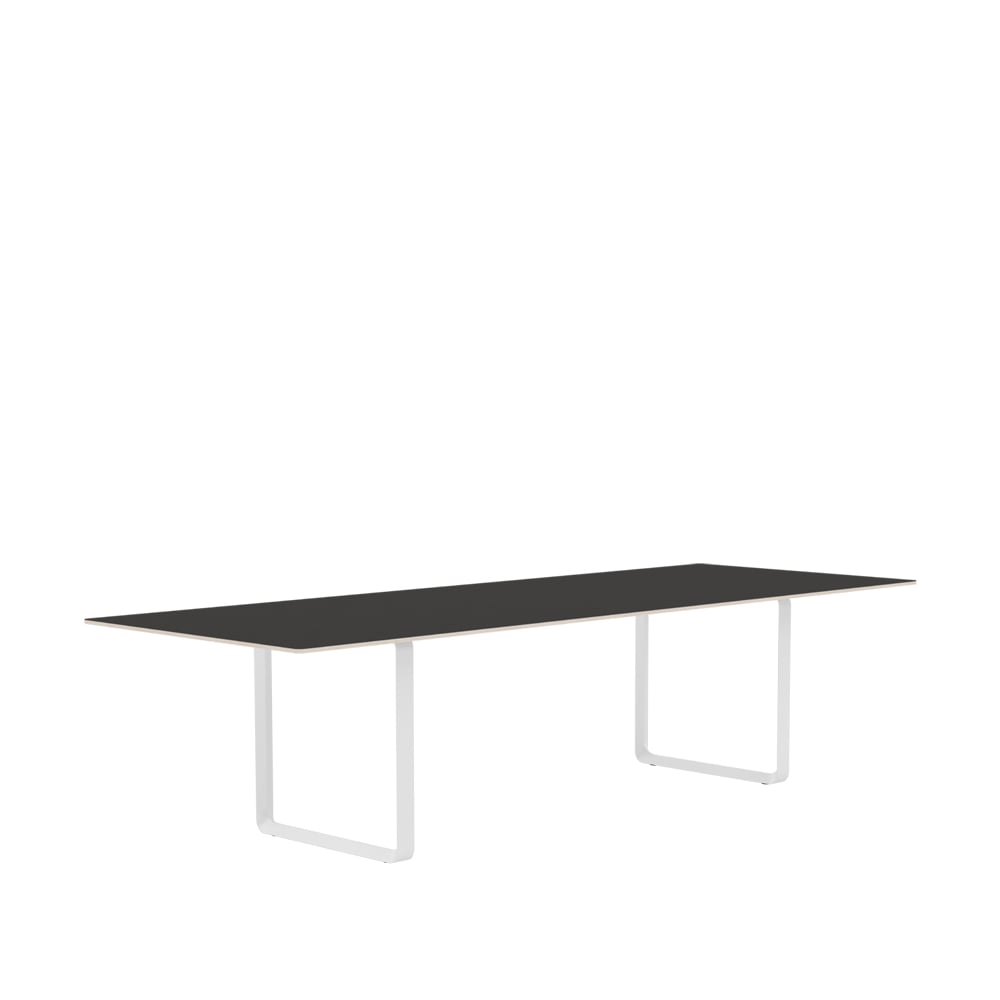 Muuto 70/70 Esstisch 295 x 108cm Black linoleum-Plywood-White