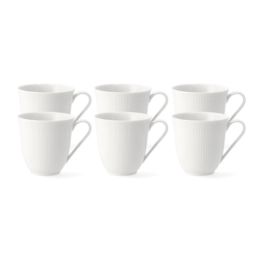 Rörstrand Swedish Grace kleine Tasse 6er Pack Weiß 30cl Weiß 30 cl