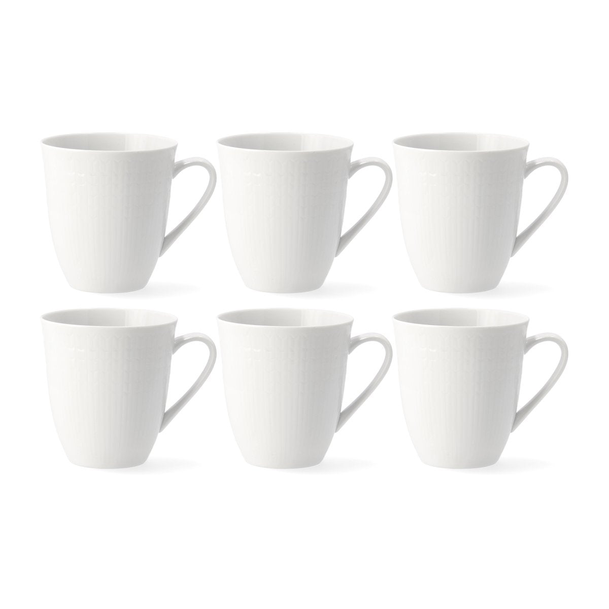 Rörstrand Swedish Grace große Tasse 6er Pack Weiß Weiß 50cl