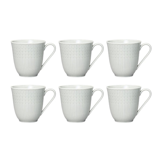 Rörstrand Swedish Grace Tasse klein 6er Pack Nebel (grau) Nebel (grau)