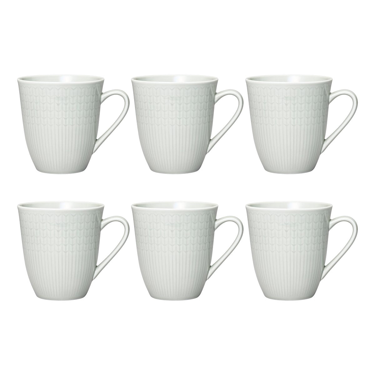 Rörstrand Swedish Grace große Tasse 6er Pack Nebel (grau) Nebel (grau)