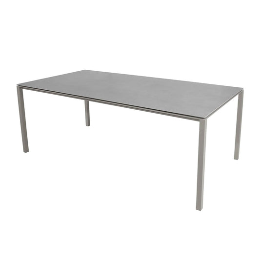 Cane-line Pure Tisch 200x100 cm Concrete grey-taupe