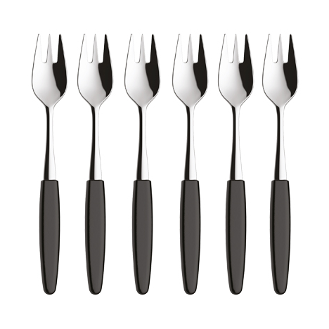 Skaugum of Norway Skaugum dessertgaffel 6-pack Urban Black Urban Black