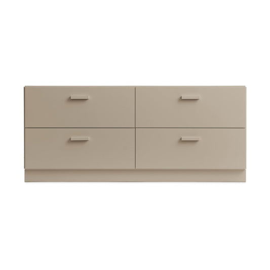 Relief Relief Kommode niedrig mit Sockel 123x46,6 cm Beige