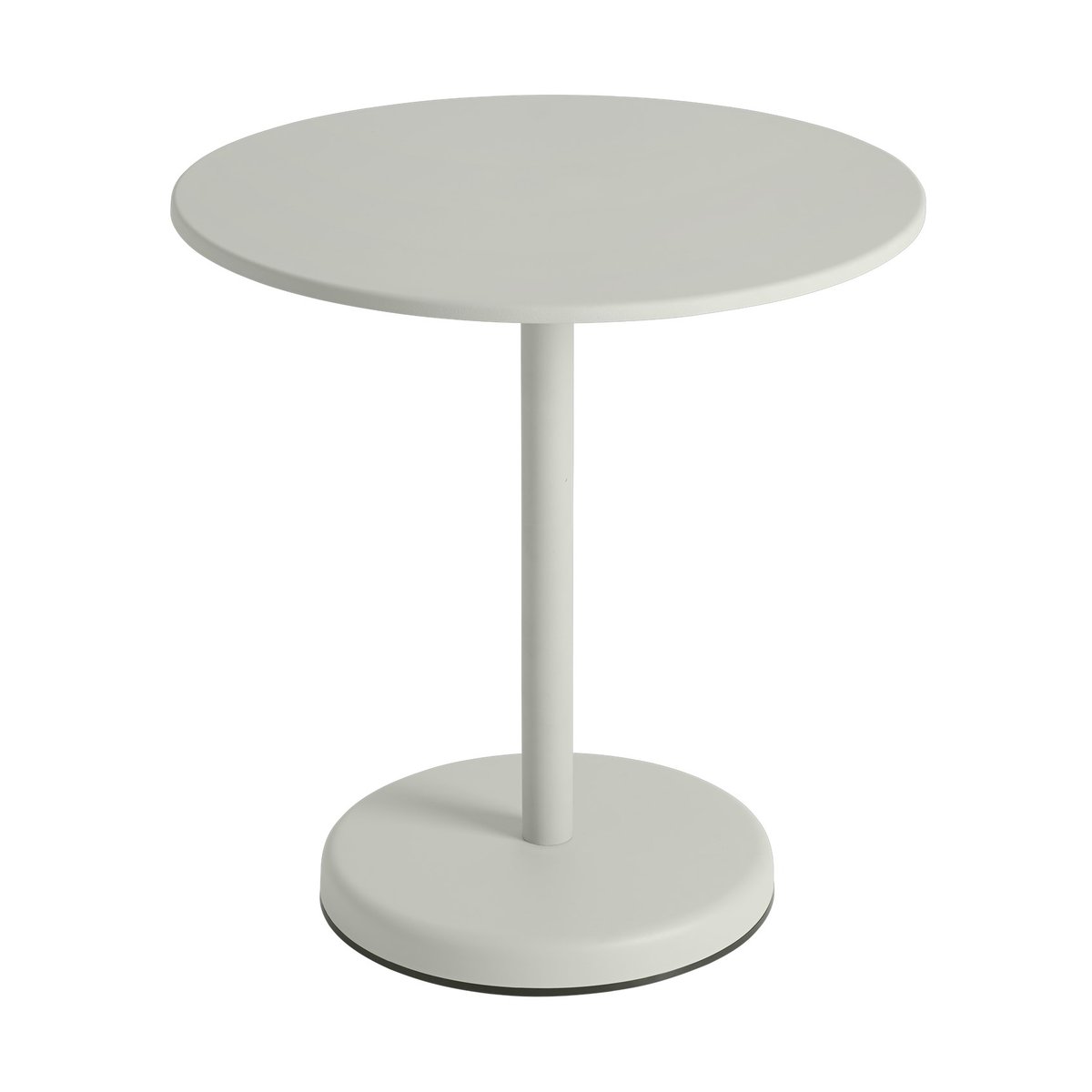 Muuto Linear Steel café table V2 Ø70 cm Grey