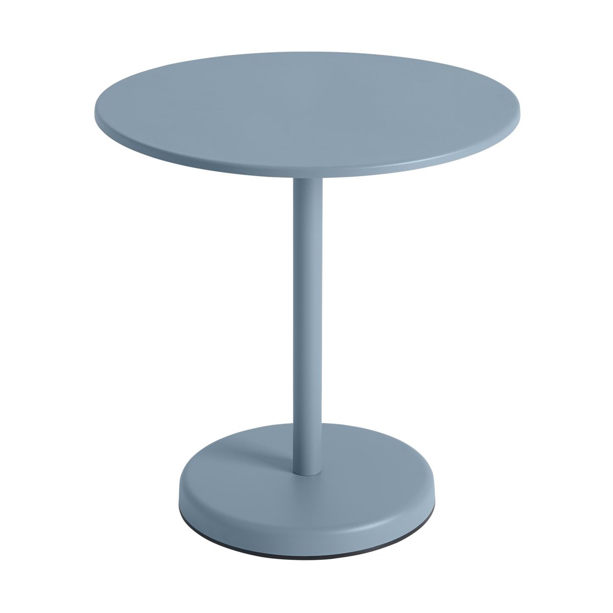 Muuto Linear Steel café table V2 Ø70 cm Pale Blue