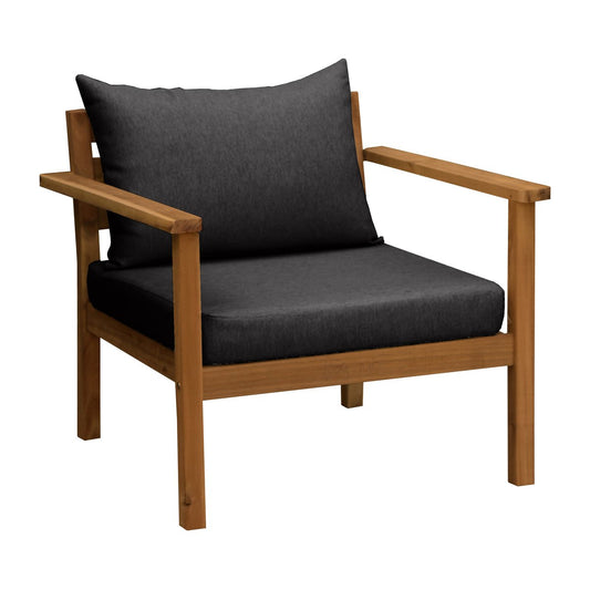 1898 Stockaryd Lounge-Sessel Teak/Dark Grey