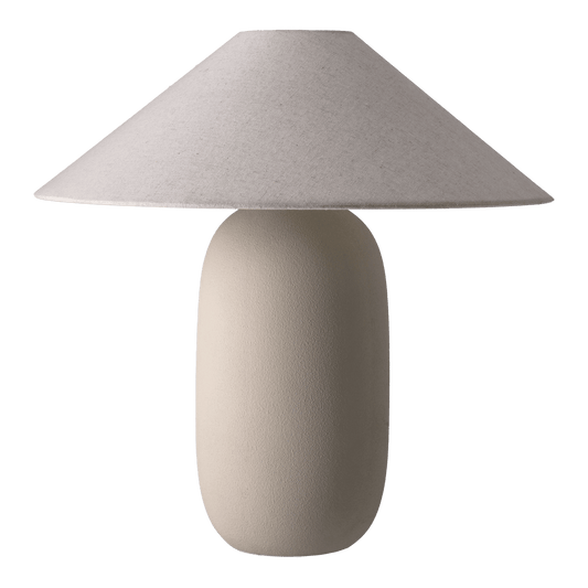 Scandi Living Boulder bordslampa 48 cm beige-nature Lampfot